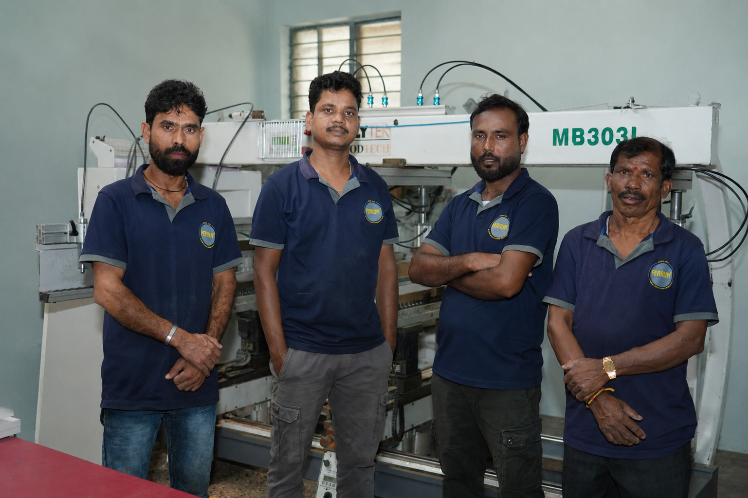 Manufacturing craftsmen in the Ferrum Products factory