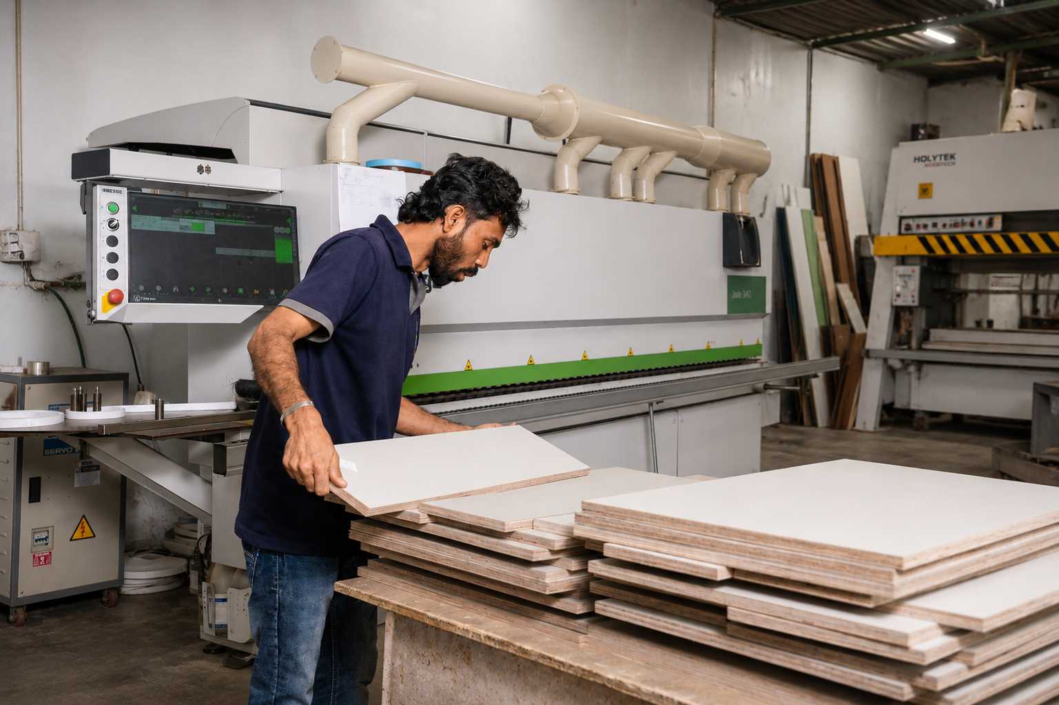Manufacturing workshop floor
